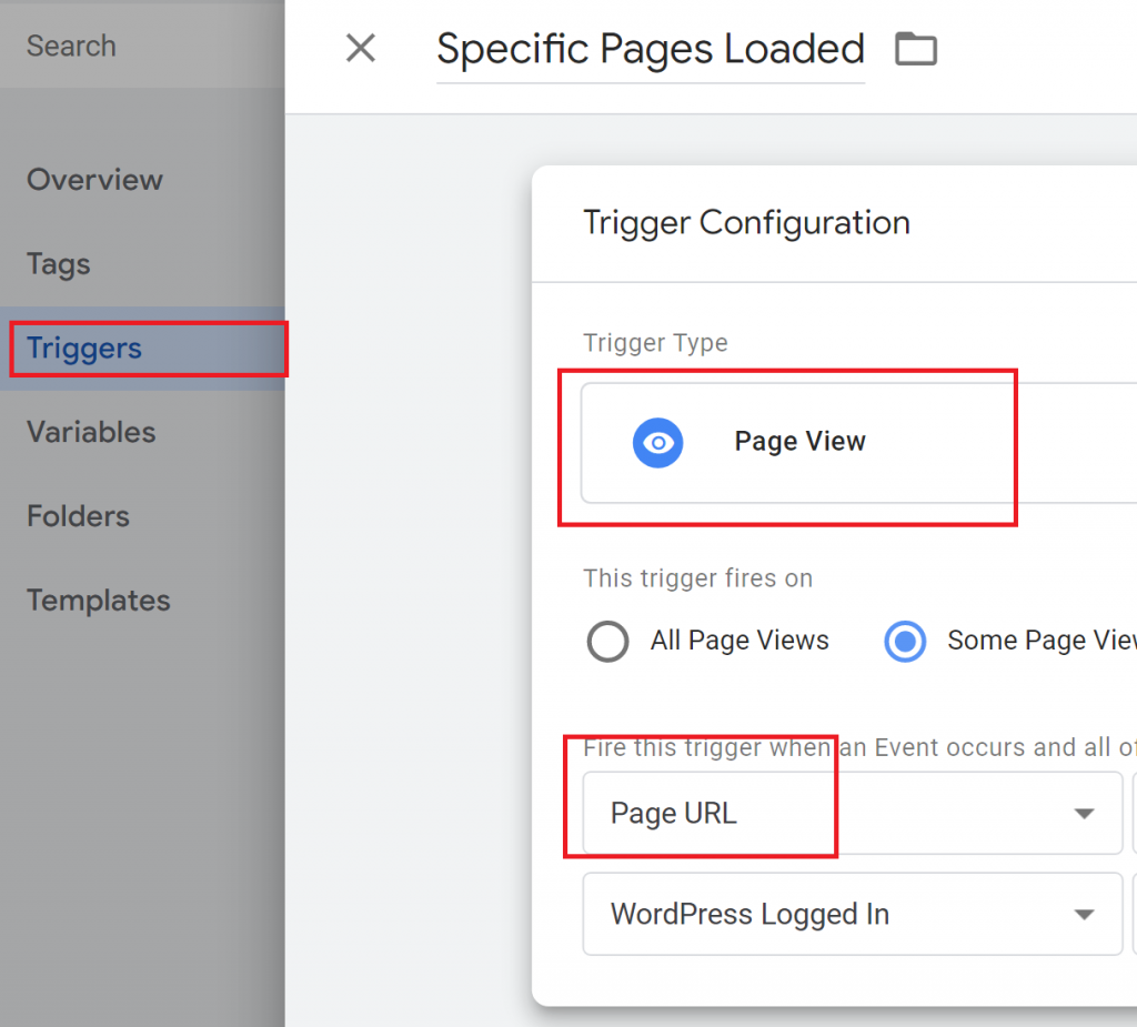 Create a new GTM Trigger